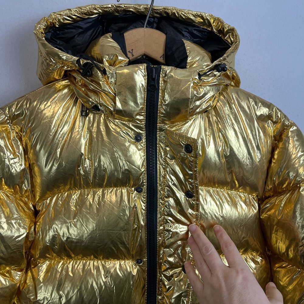 TNA Metallic Gold Puffer Jacket - Picture 13 of 16
